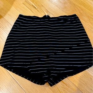 Black and white pinstripe micro skort (lulus)